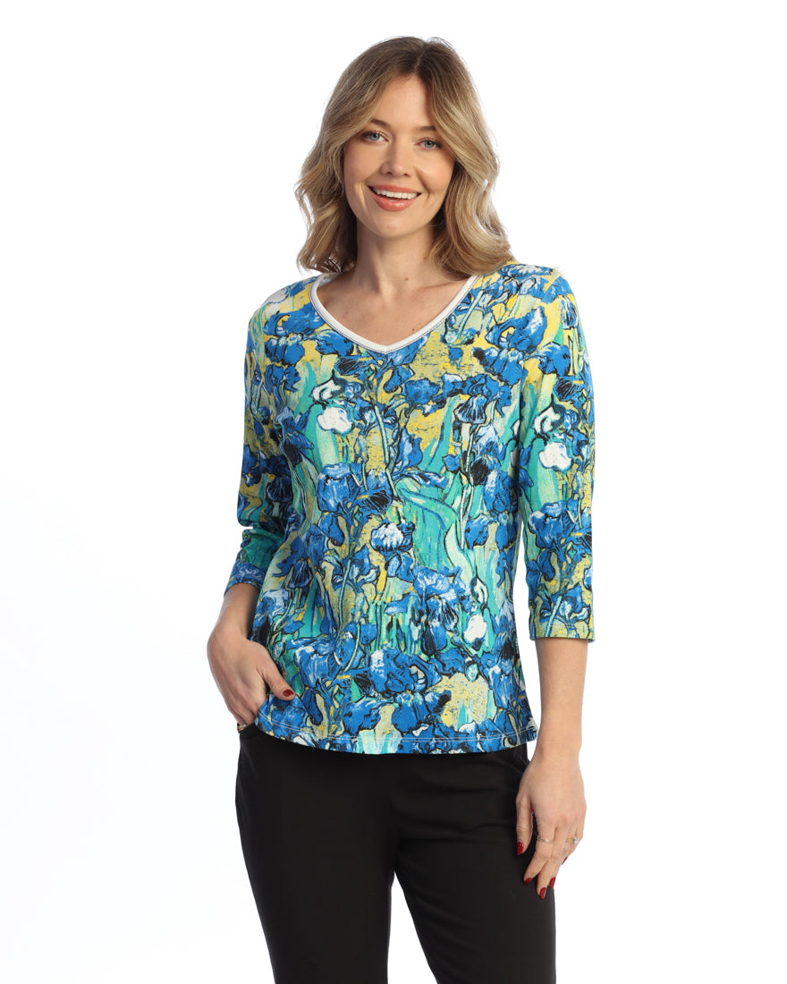 Jess &amp; Jane◇クリスマスプリントカットソーTシャツ【M】コットン100 Jess & Jane Tops – Twist Boutique